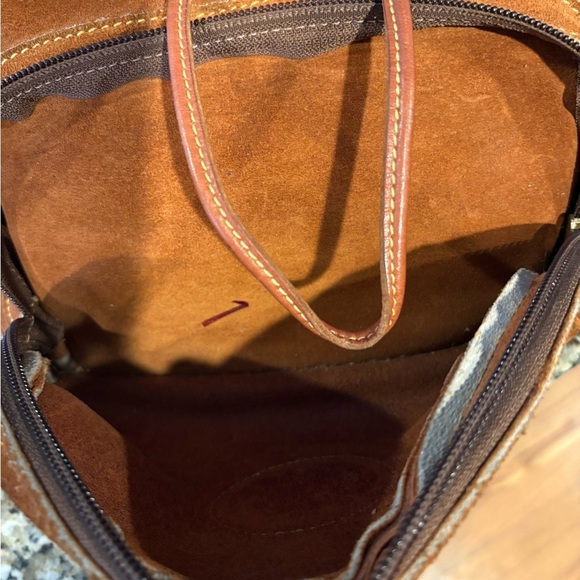 ?VINTAGE RARE Eddie Bauer Suede & Leather  Backpack